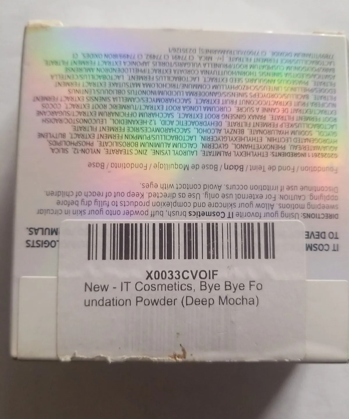 It Bye Bye Foundation Powder “Deep Mocha” 3D Skin Flex Technology 0.30oz/9.0g