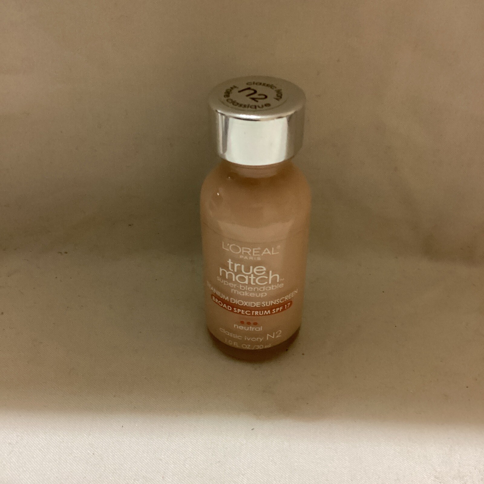 LOREAL True Match Super Blendable Foundation SPF17 N2 Neutral Classic Ivory HTF