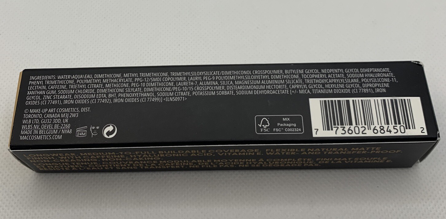 MAC Studio Fix Every-Wear All-Over Face Pen NC37 ~ 0.41oz/12ml NIB Full Size