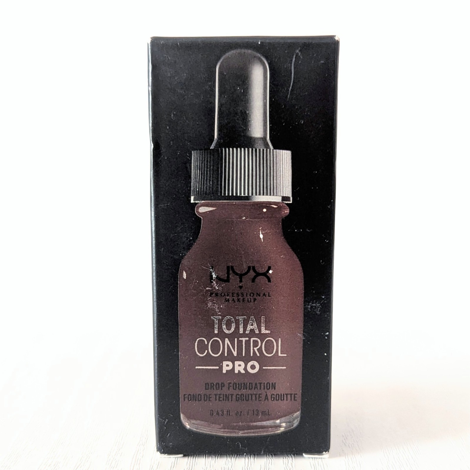 NYX Total Control Pro Drop Liquid Foundation DEEP EBONY 0.43 fl.oz