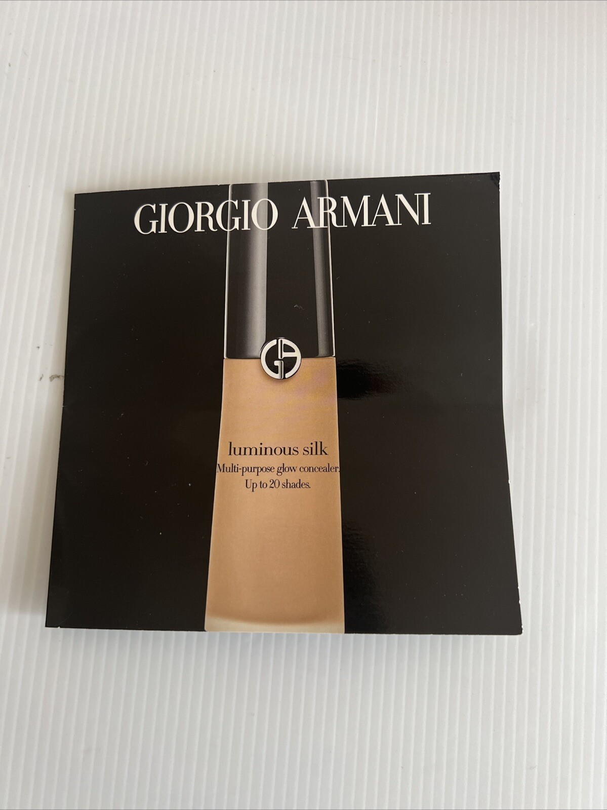 GIORGIO ARMANI LUMINOUS SILK MULTI-PURPOSE GLOW CONCEALER 4x1ML SAMPLE CARD