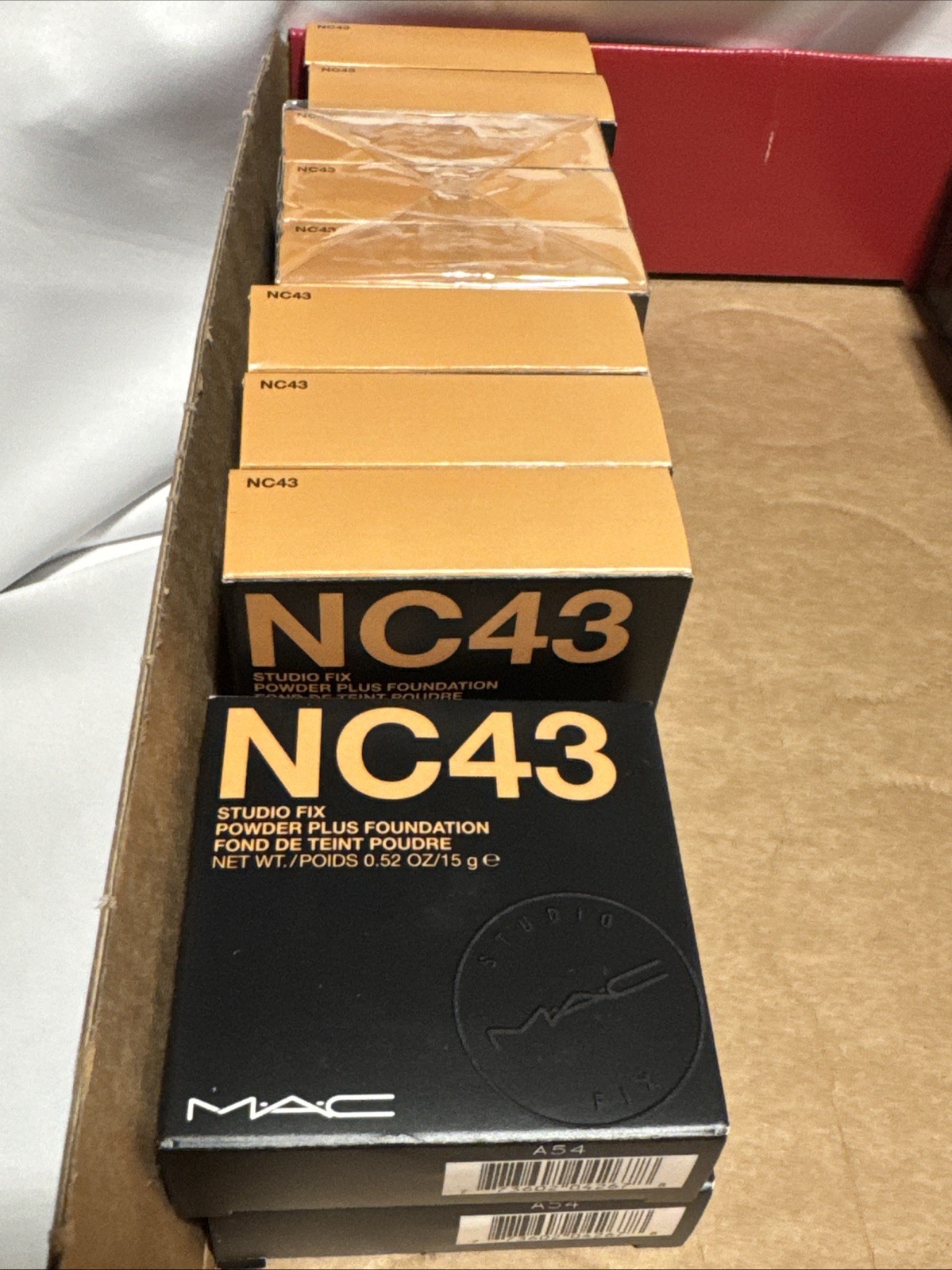 MAC Studio Fix Powder Plus Foundation Shade NC43 Full Size 15g /.52oz New In Box