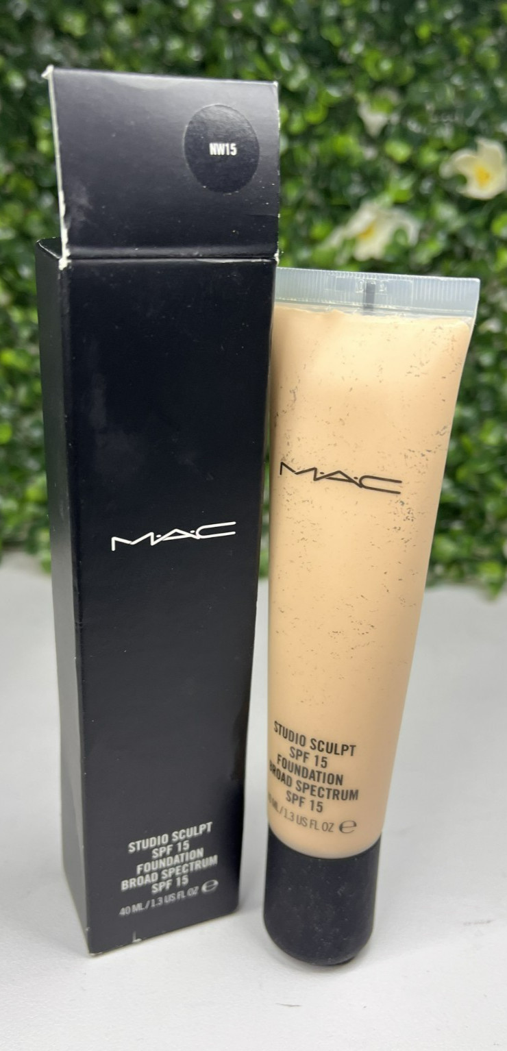 NW15 MAC STUDIO SCULPT SPF 15 FOUNDATION 1.3 OZ / 40 ML – NEW IN BOX
