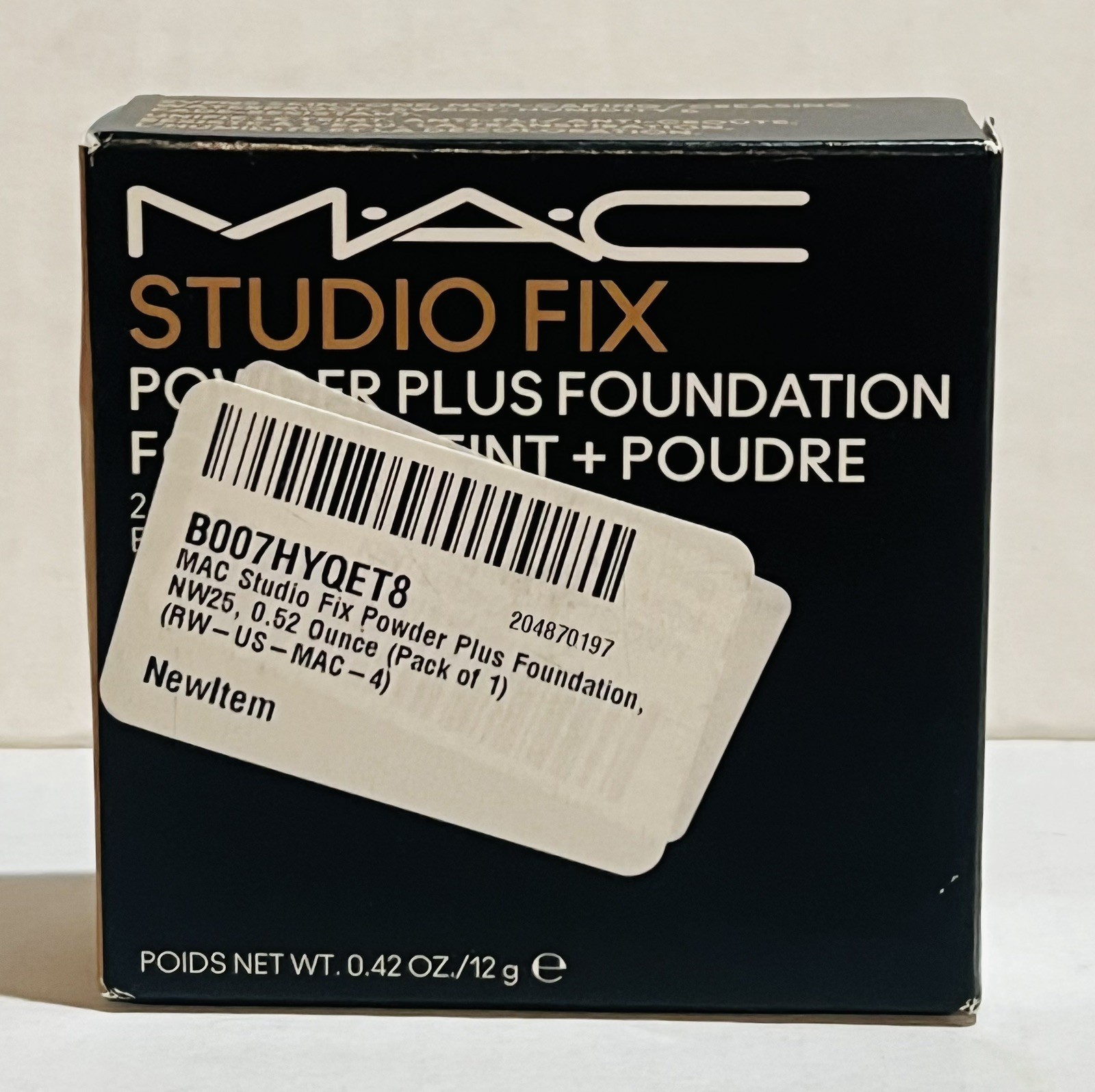 MAC Cosmetics Studio Fix Powder Plus Foundation 24HR Oil Control NW25 U60F