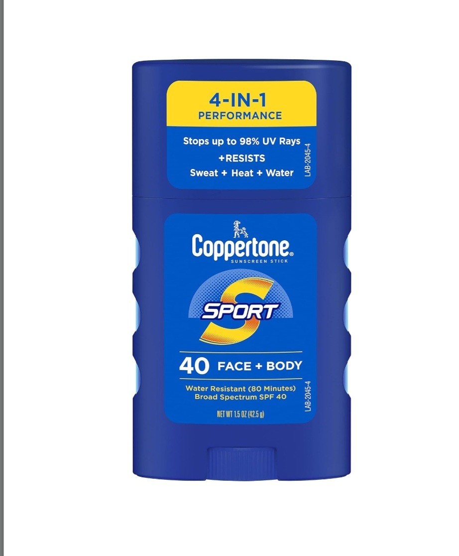 Coppertone Sport Sunscreen Stick SPF 40, 1.5 Ounce (3 pack)