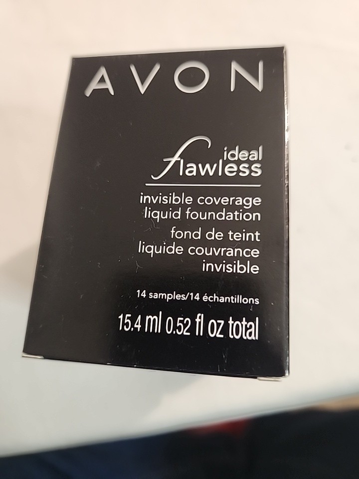 3 12 sample Boxes Avon Ideal Flawles Invisible Coverage Liquid Foundation Deep