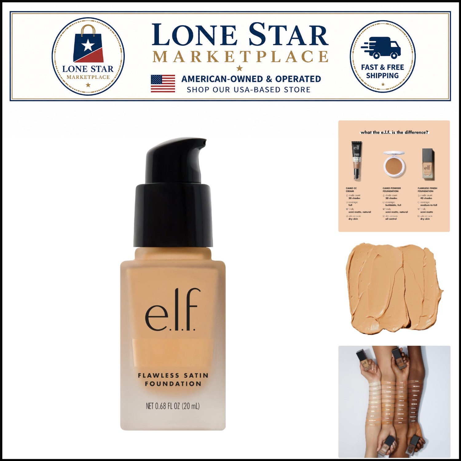 Flawless Finish Foundation – Lightweight Medium Coverage, Buff 0.68 Fl Oz