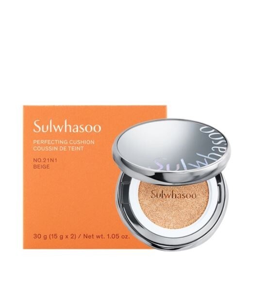 Sulwhasoo New Perfecting Cushion 15g+Refill 15g #23N1 SAND, Semi Matte&2023 F/W