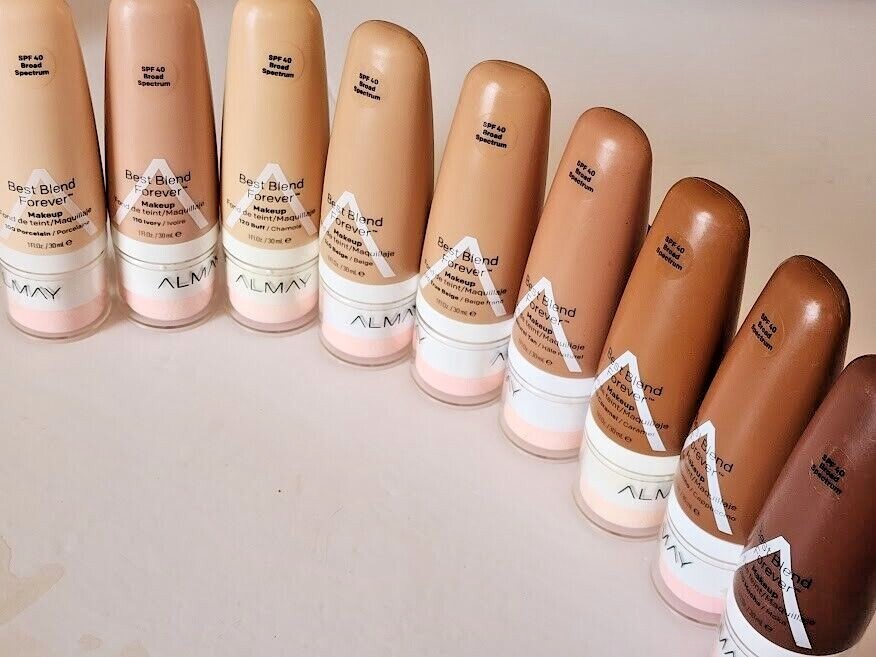 Almay Best Blend Forever Makeup SPF 40 Liquid Base Foundation Tube Shade Choice