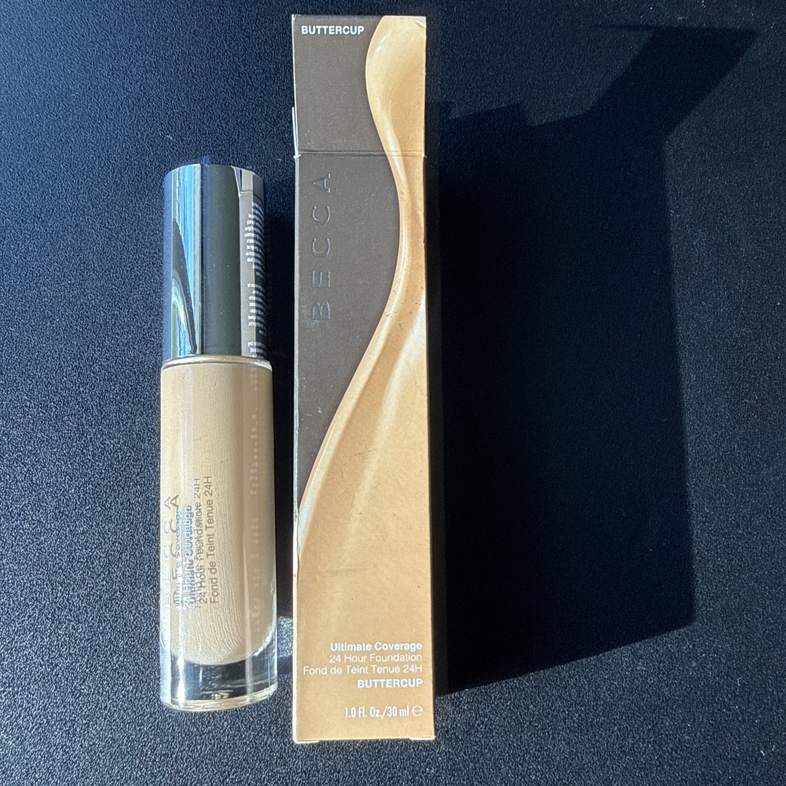 Becca Ultimate Coverage 24 Hr Foundation In BUTTERCUP 1 fl.oz / 30 ml – NIB