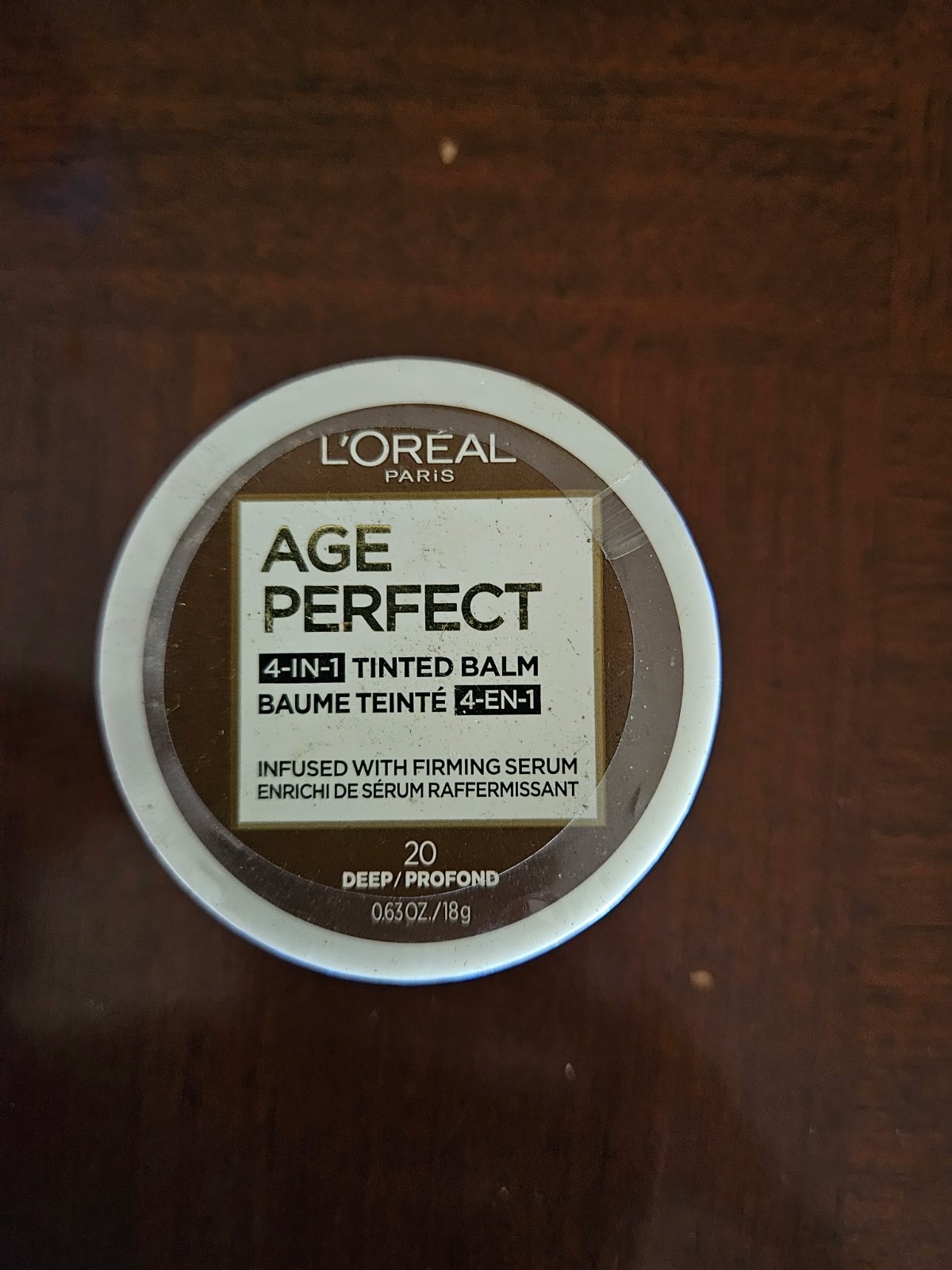SEALED L’Oreal Paris AGE PERFECT 4-in-1 Tinted Balm 20 Deep Profound .63 oz