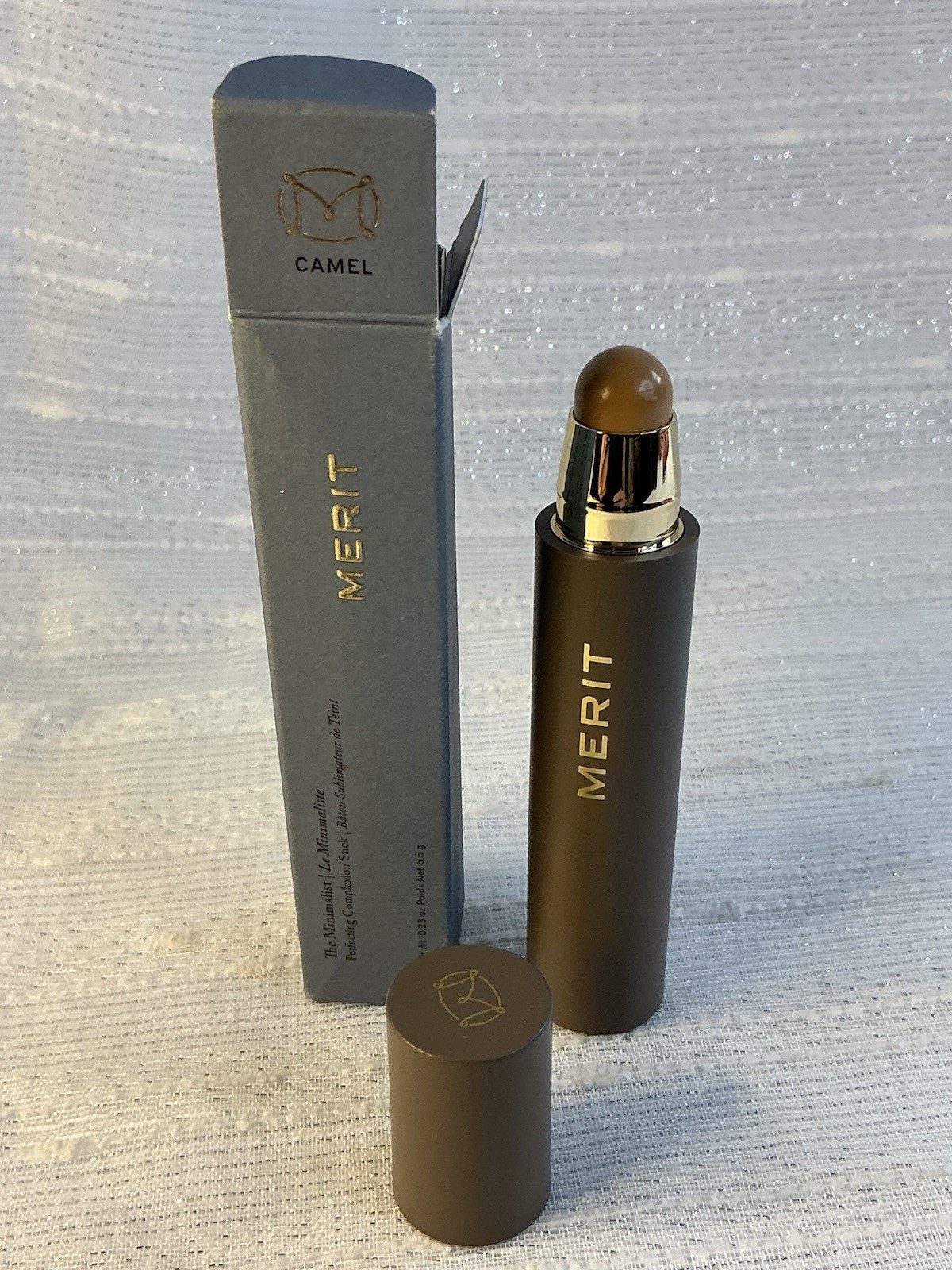 Merit The Minimalist Perfecting Complexion Foundation and Concealer Stick CAMEL
