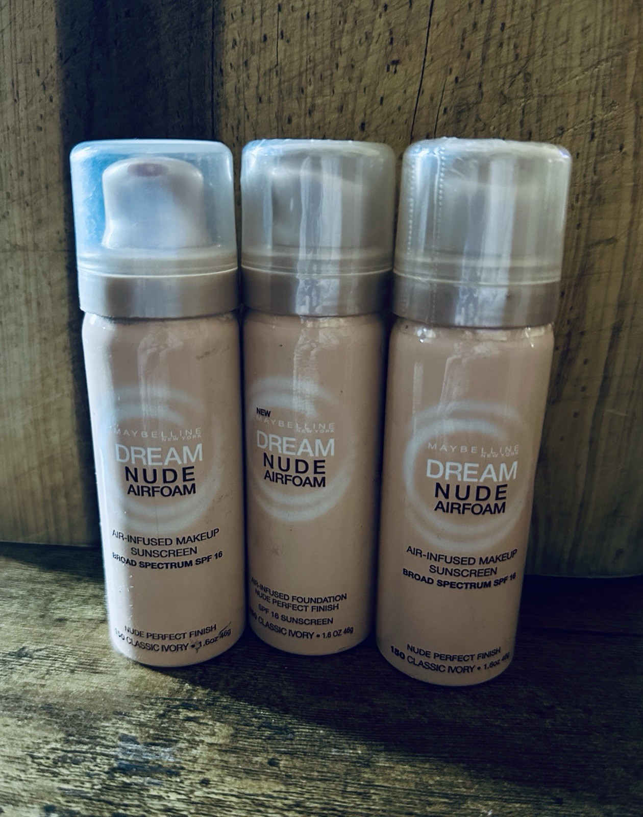 3x Maybelline Dream Nude Airfoam Air-Infused Foundation – 150 Classic Ivory New
