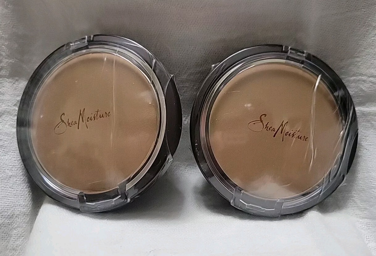 2 x SHEA MOISTURE Mineral Powder Foundation ** TAN ** 0.32 oz each * SEALED!