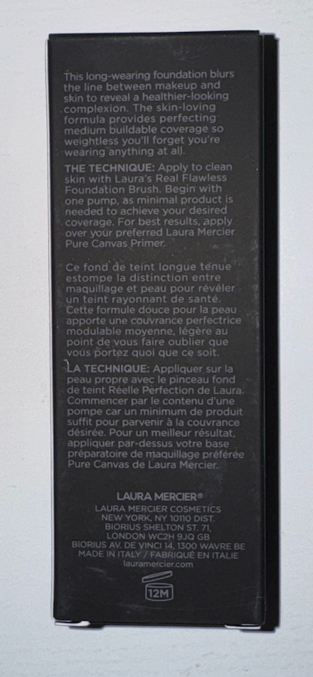 LAURA MERCIER Real Flawless Weightless Perfectioning Foundation NIB