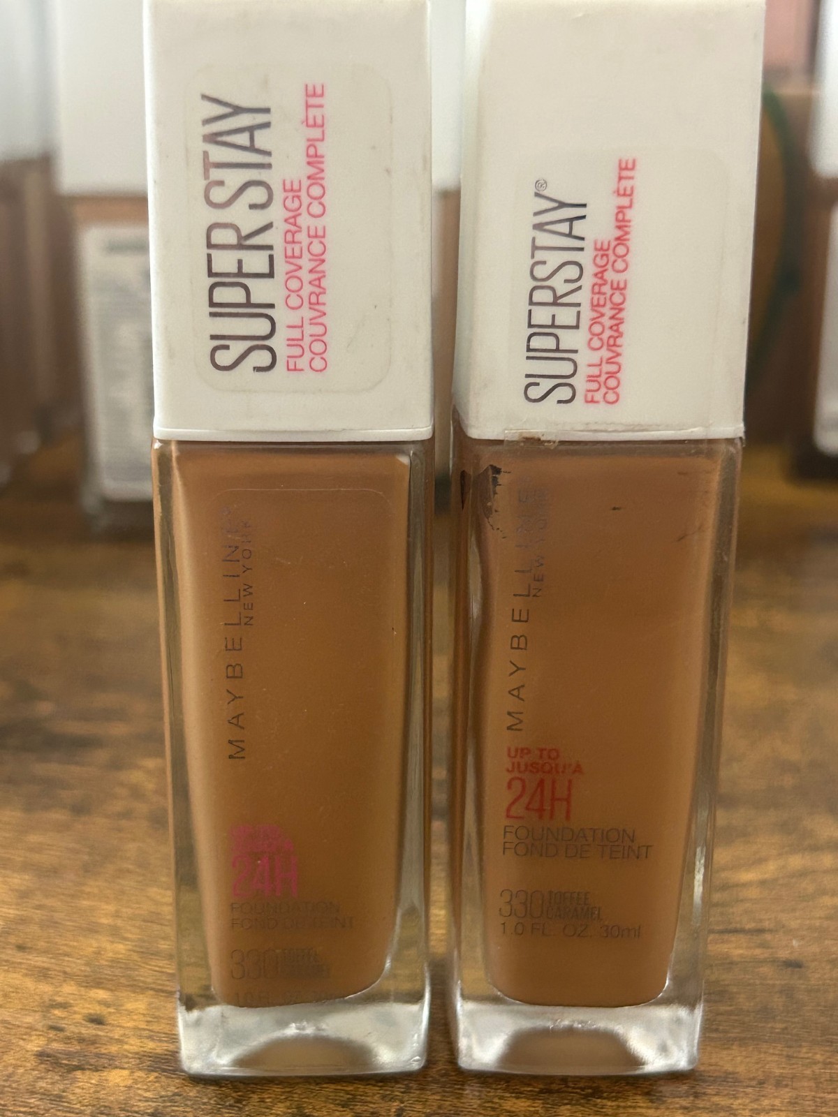 MAYBELLINE SUPERSTAY Active Wear FOUNDATION 24 HR 330 TOFFEE 2 Pack