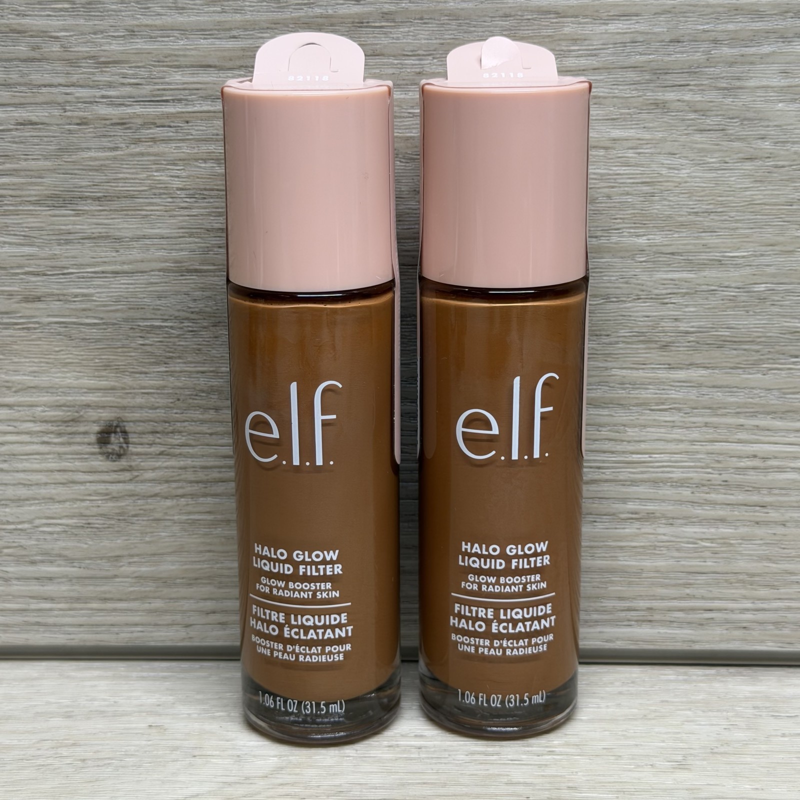 2x e.l.f. Halo Glow Liquid Filter #6 Tan/Deep Bronze Intense Radiant Glow 82118