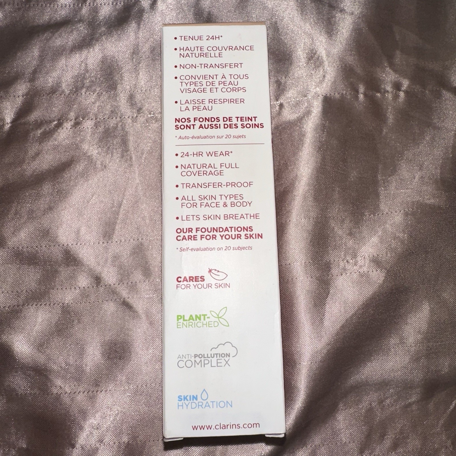 NIB CLARINS 1oz Everlasting Long-Wearing & Hydrating Matte Foundation 114.5W