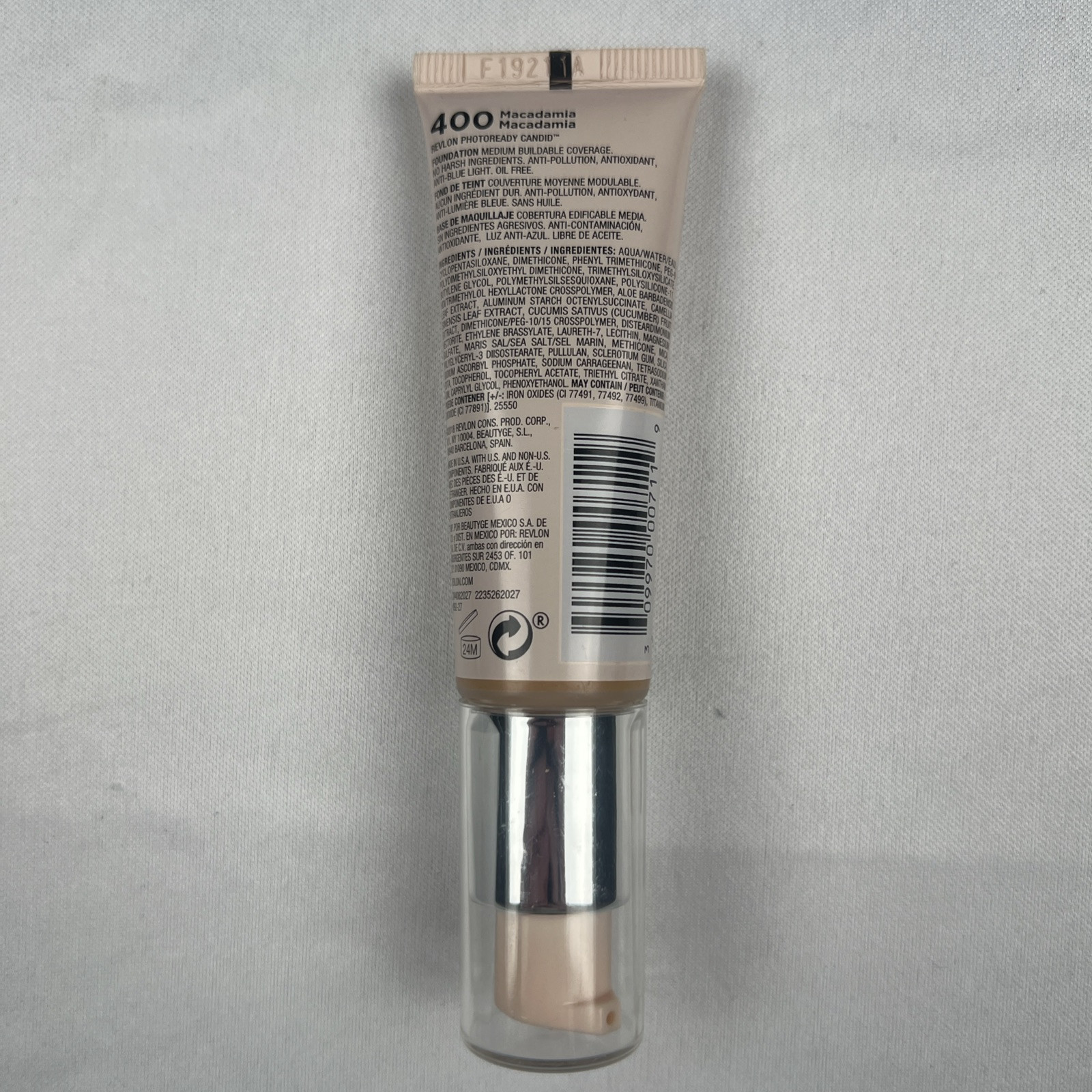 Lot of 4 Revlon PhotoReady Candid Natural Finish Foundation #400 Macadamia