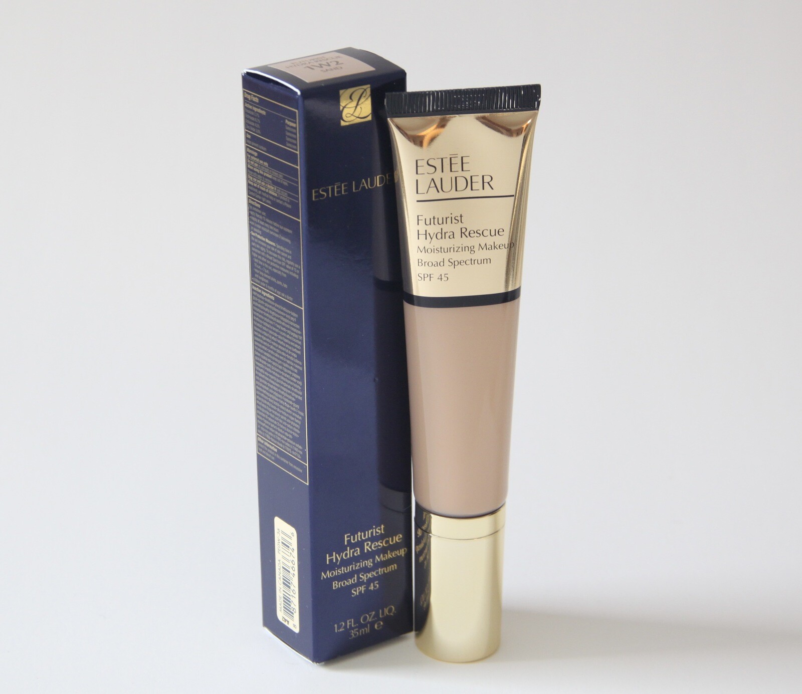 ESTEE LAUDER FUTURIST HYDRA RESCUE MOISTURIZING MAKEUP SPF 45 1W2 SAND 35 ML NEW