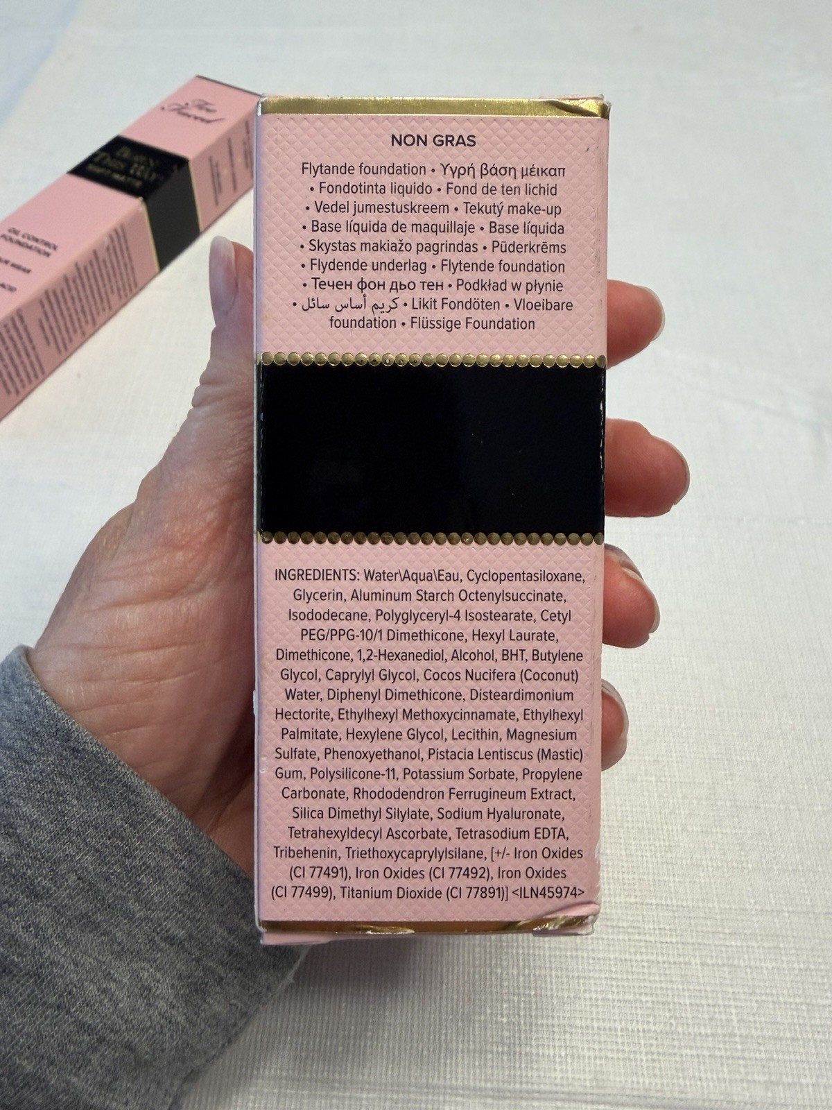 2pc Too Faced Born This Way Undetectable Oil Free & Control Foundation SABLE NIB