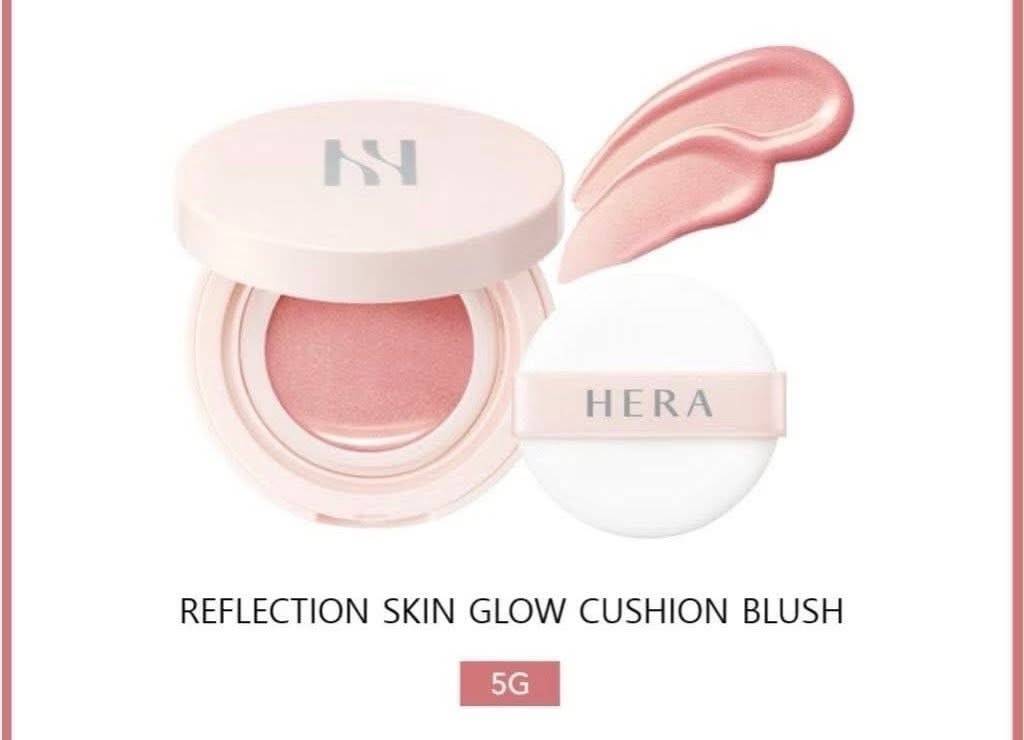 HERA REFLECTION SKIN GLOW CUSHION BLUSH 5G LINGERIE, HYDRATING SKIN COMFORT