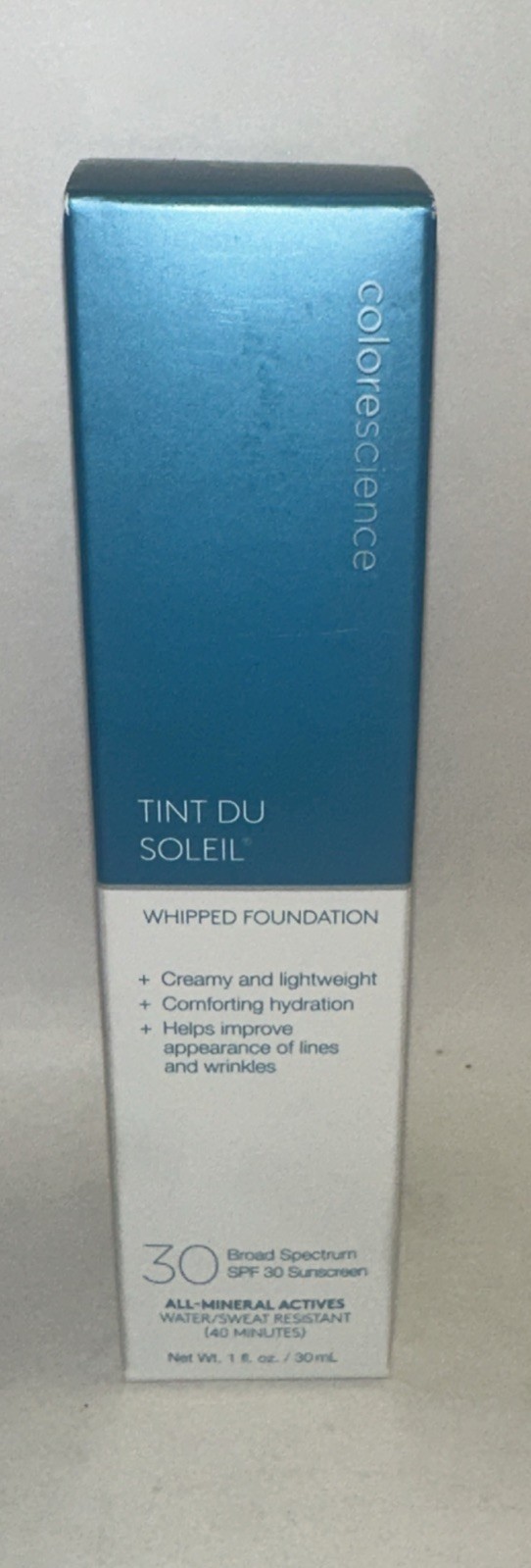 Colorescience • Tint du Soleil SPF 30 UV whipped Foundation • MEDIUM • 1oz