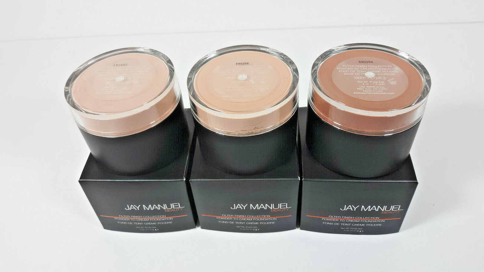 JAY MANUEL Beauty Filter Finish POWDER TO CREAM Foundation U Pick Shade