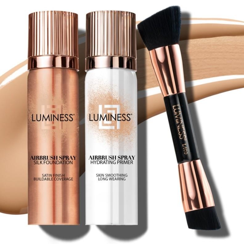 NWT Luminess AIRBRUSH SPRAY SILK FOUNDATION STARTER KIT – NEUTRAL MEDIUM 035