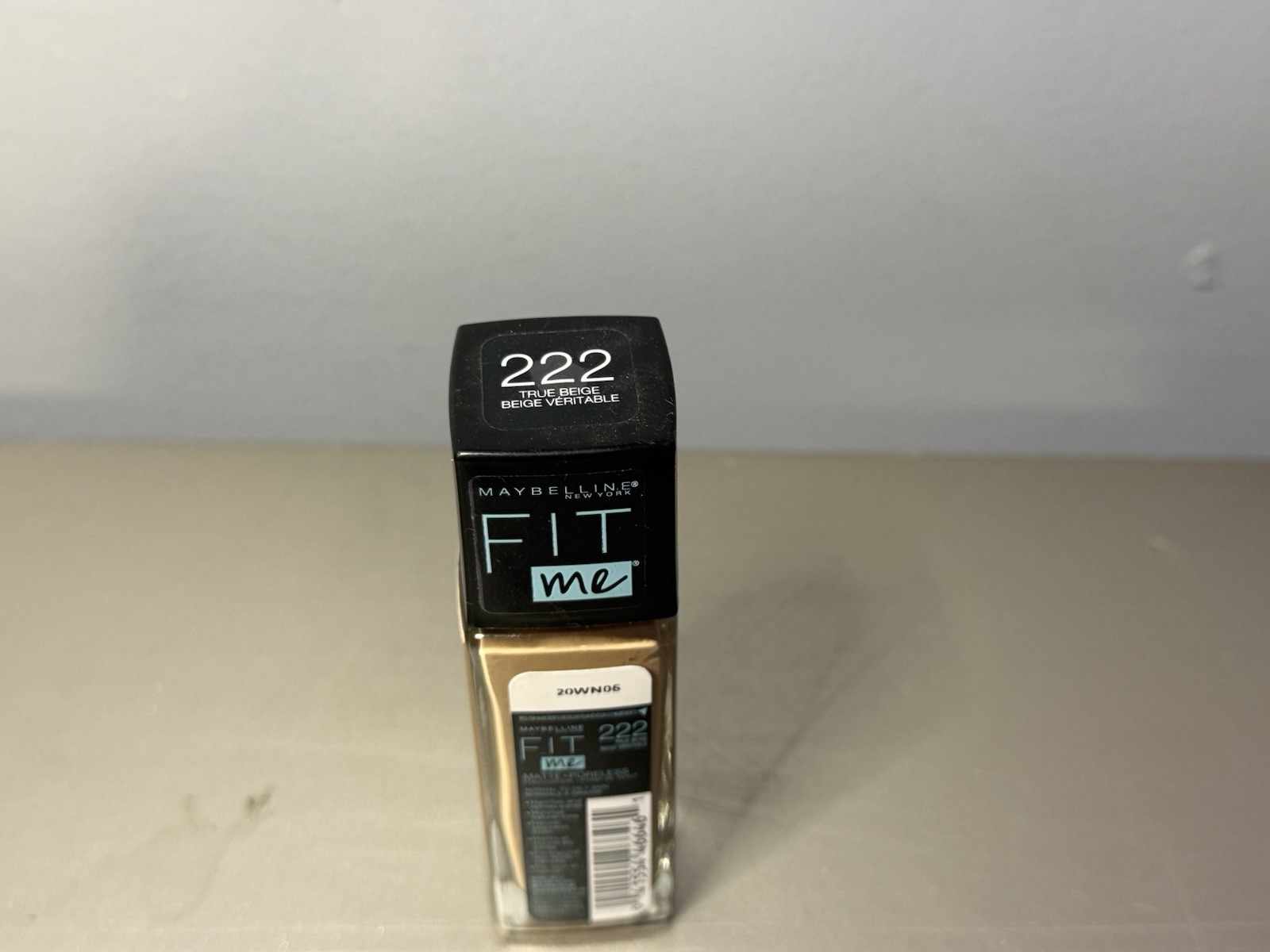 Maybelline Fit Me Matte Poreless 222 True Beige Liquid Foundation 1oz