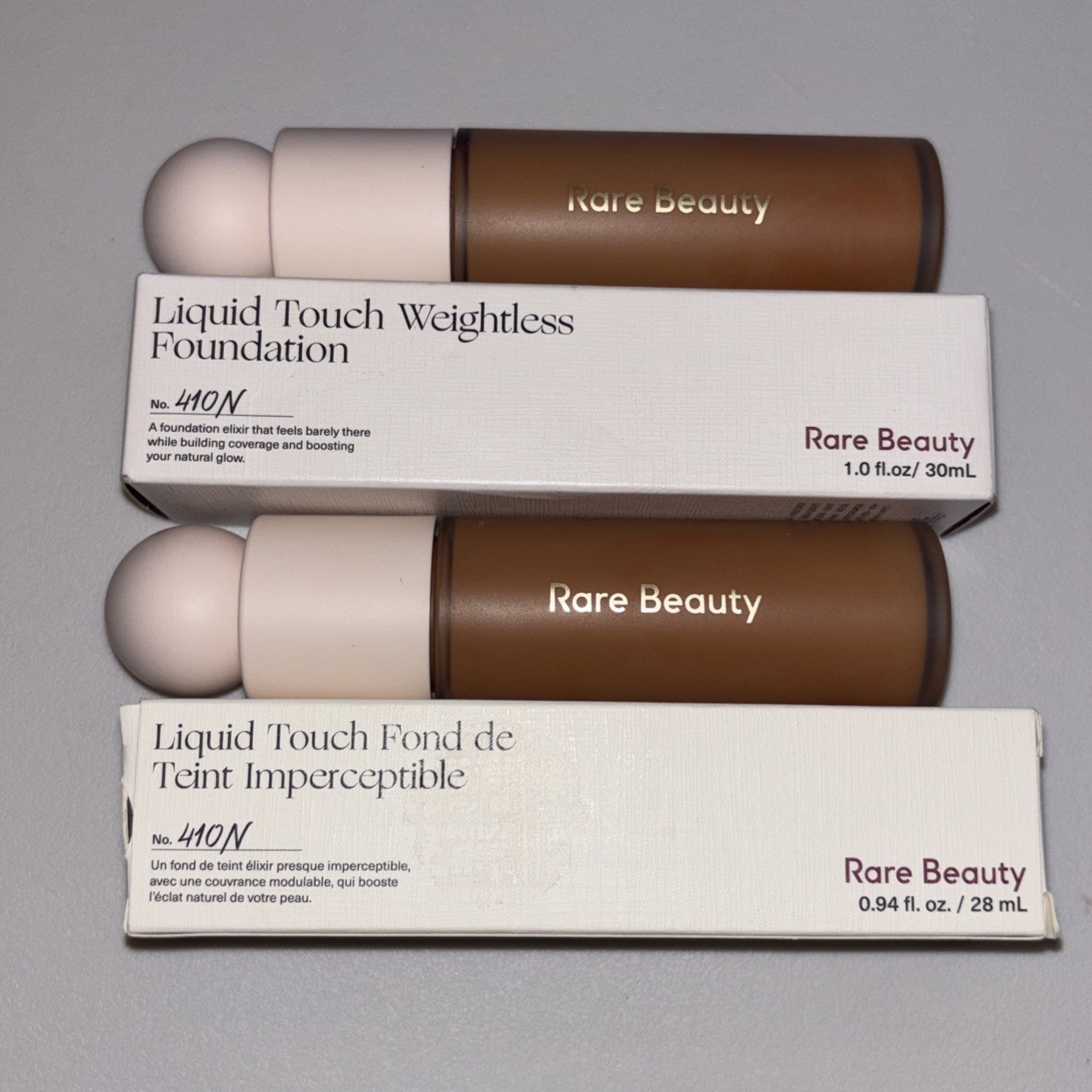 2X Rare Beauty Liquid Touch Weightless Foundation • 410N • 0.94 Fl Oz NIB