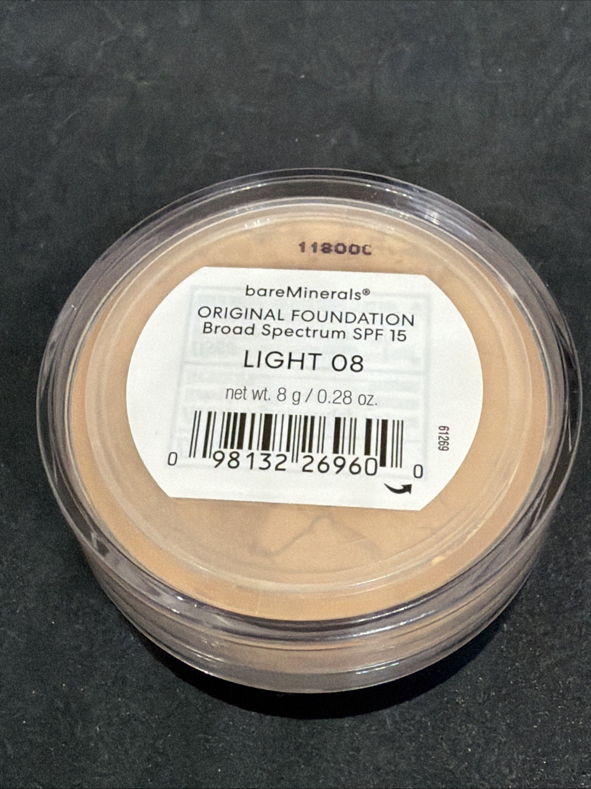 Bare Minerals Original Loose Mineral Powder Foundation SPF 15 Light 08, 0.28 Oz