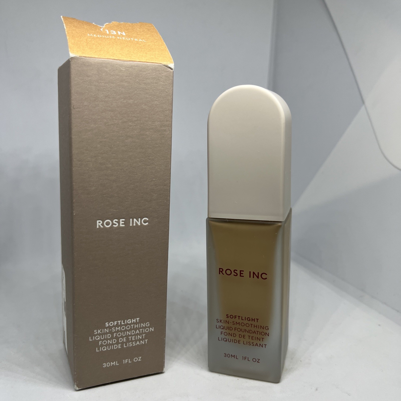 Rose INC Softlight Skin-Smoothing Liquid Foundation 1fl oz #13N Medium Neutral