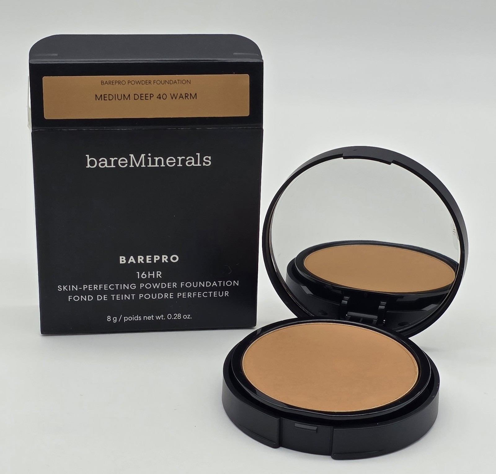 bareMinerals Barepro 16hr Skin Perfecting Powder Foundation Medium Deep 40 Warm