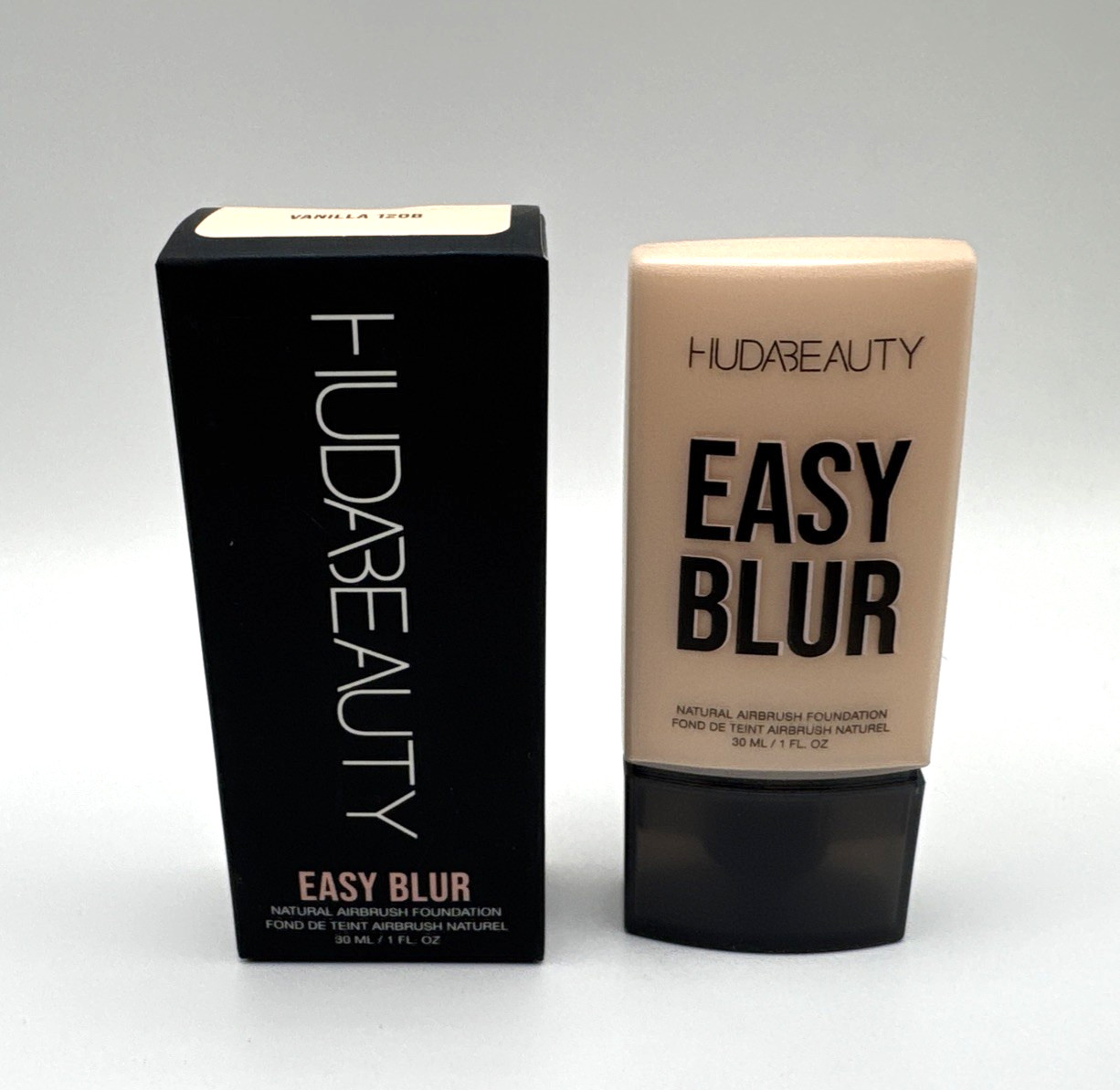 HUDA BEAUTY Easy Blur Natural Airbrush Foundation ~ 120B VANILLA ~ 1 Fl Oz