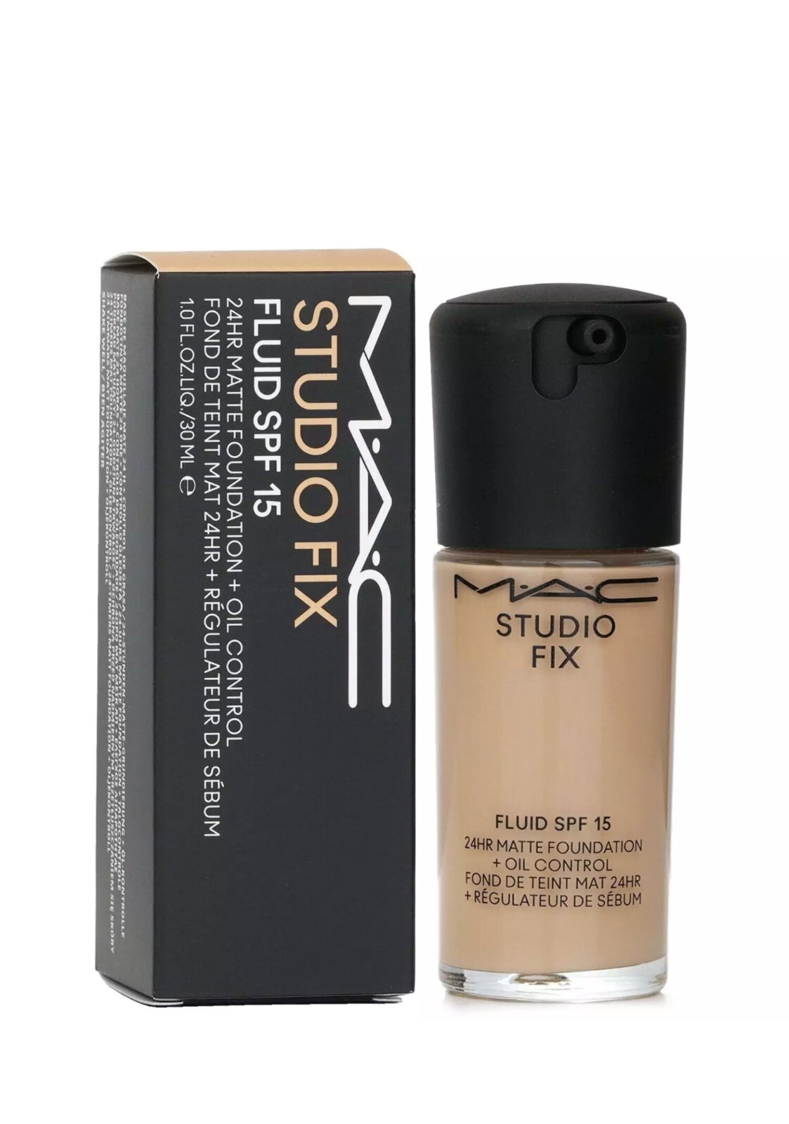 MAC Studio Fluid Broad Spectrum 24HR Matte Foundation ~ NC16 ~ 30 ml/1oz ~ New🎁