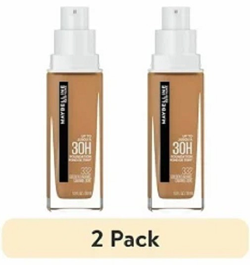 2x Lot Maybelline Super Stay Active Wear 24H Foundation #320 Honey Miel