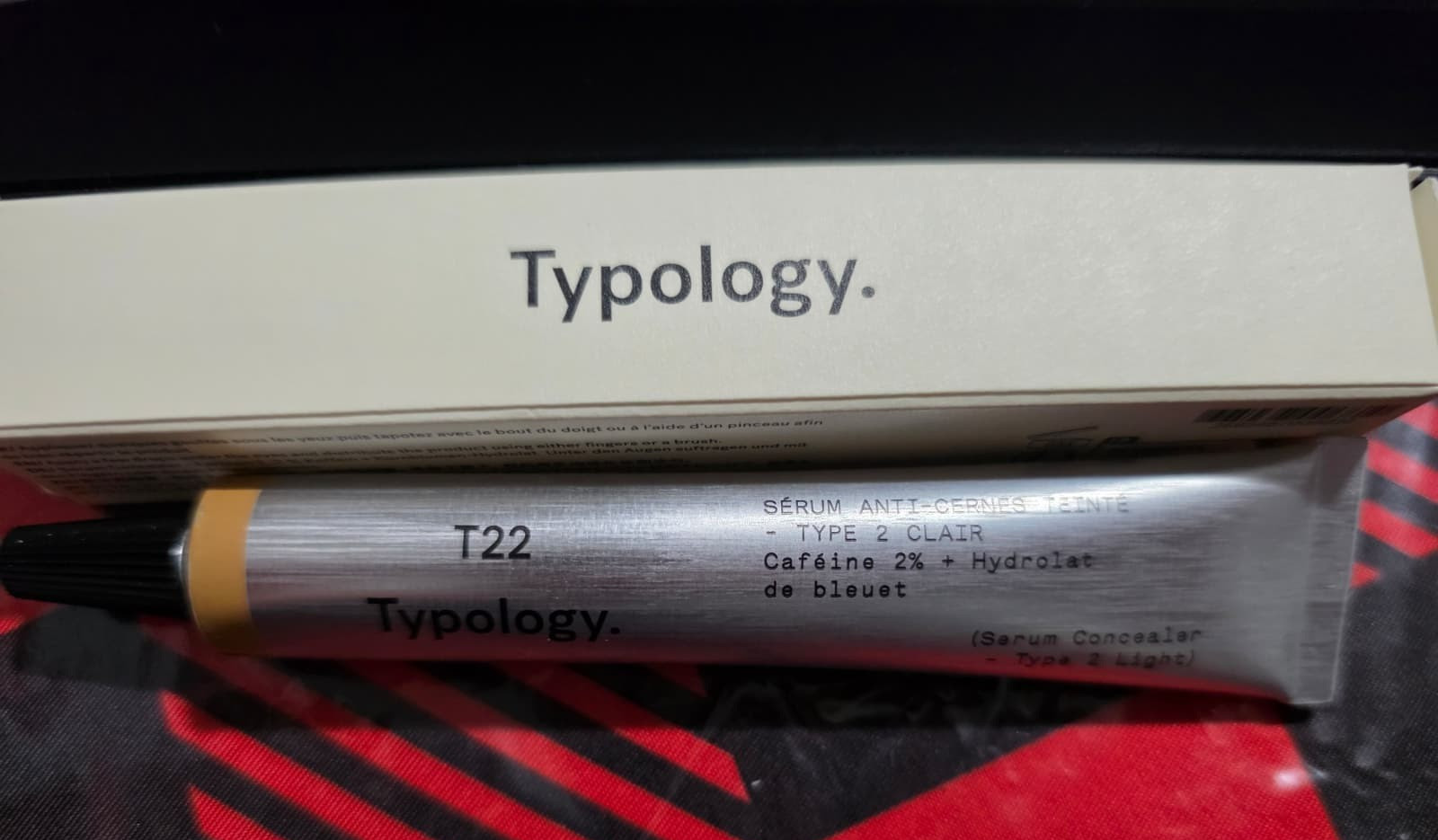 Typology T22 Serum Concealer Type 2 Clair 15ml 2% Caffeine New In Box