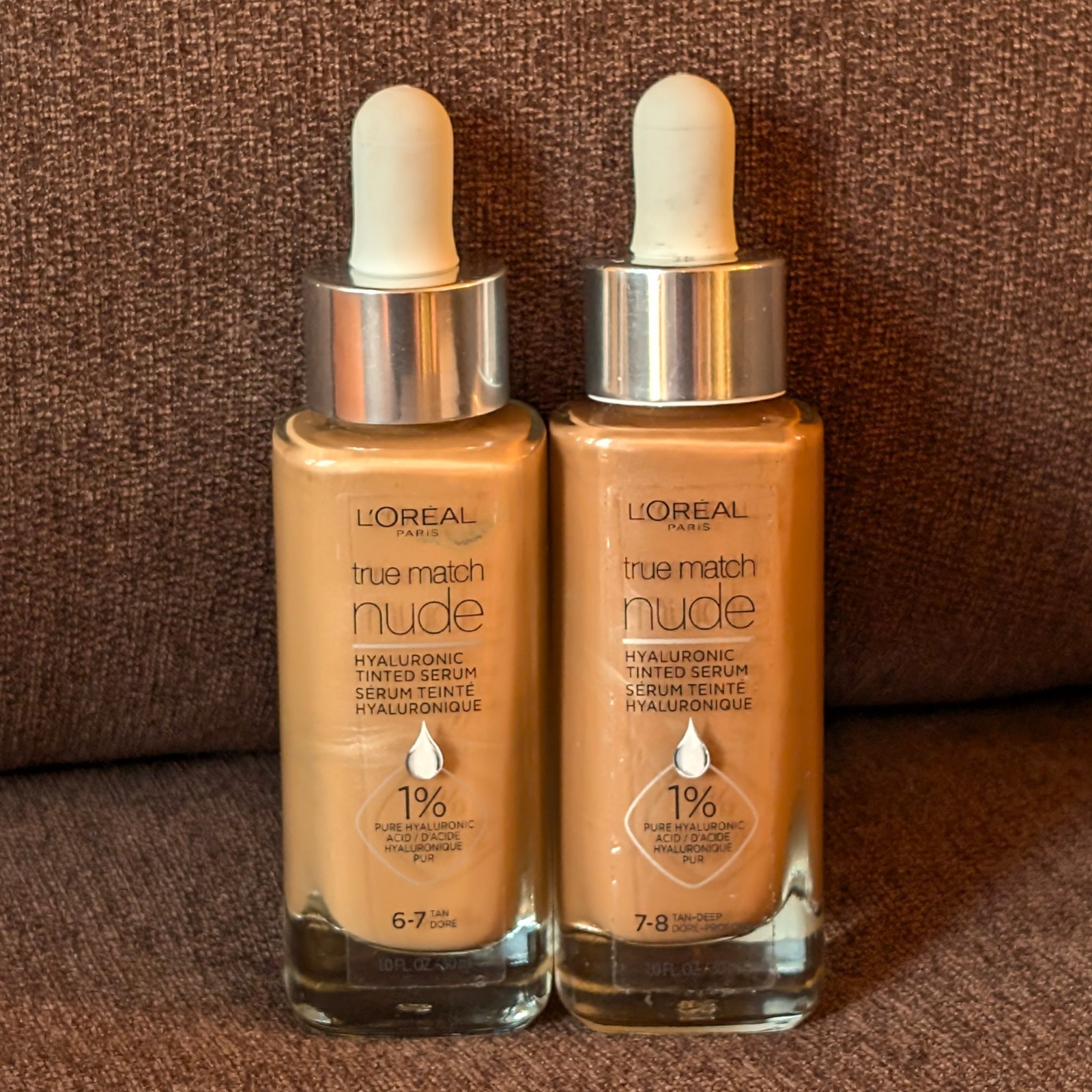 (2PK) Mixed Lot L’Oréal True Match Nude Tinted Serum 6-7 Tan and 7-8 Tan-Deep