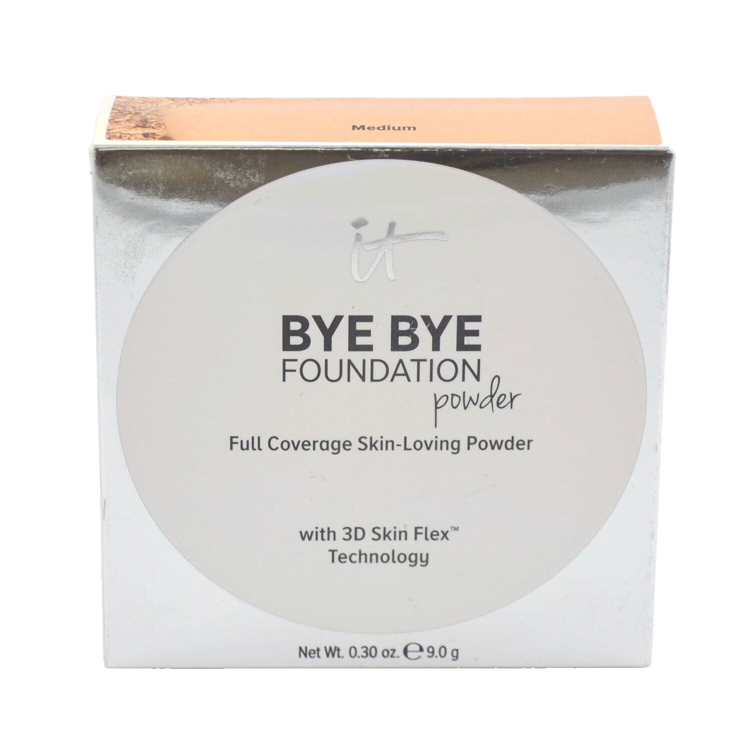 It Cosmetics Bye Bye Foundation Powder 3D Skin Flex Medium 0.30 Oz
