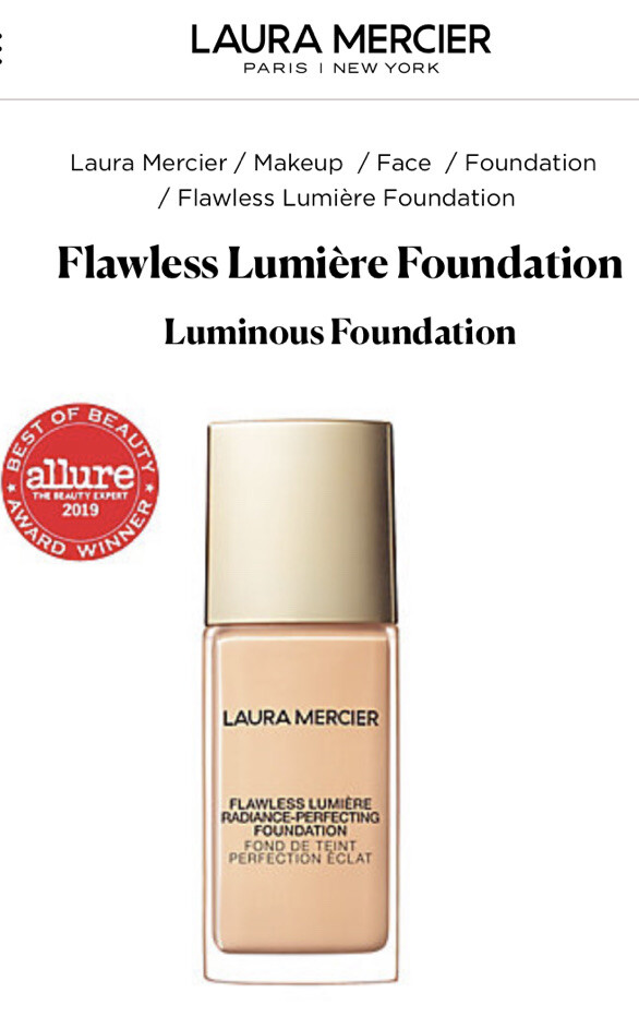 Laura Mercier Flawless Lumiere Radiance Perfecting Foundation – 2N2 LINEN NIB