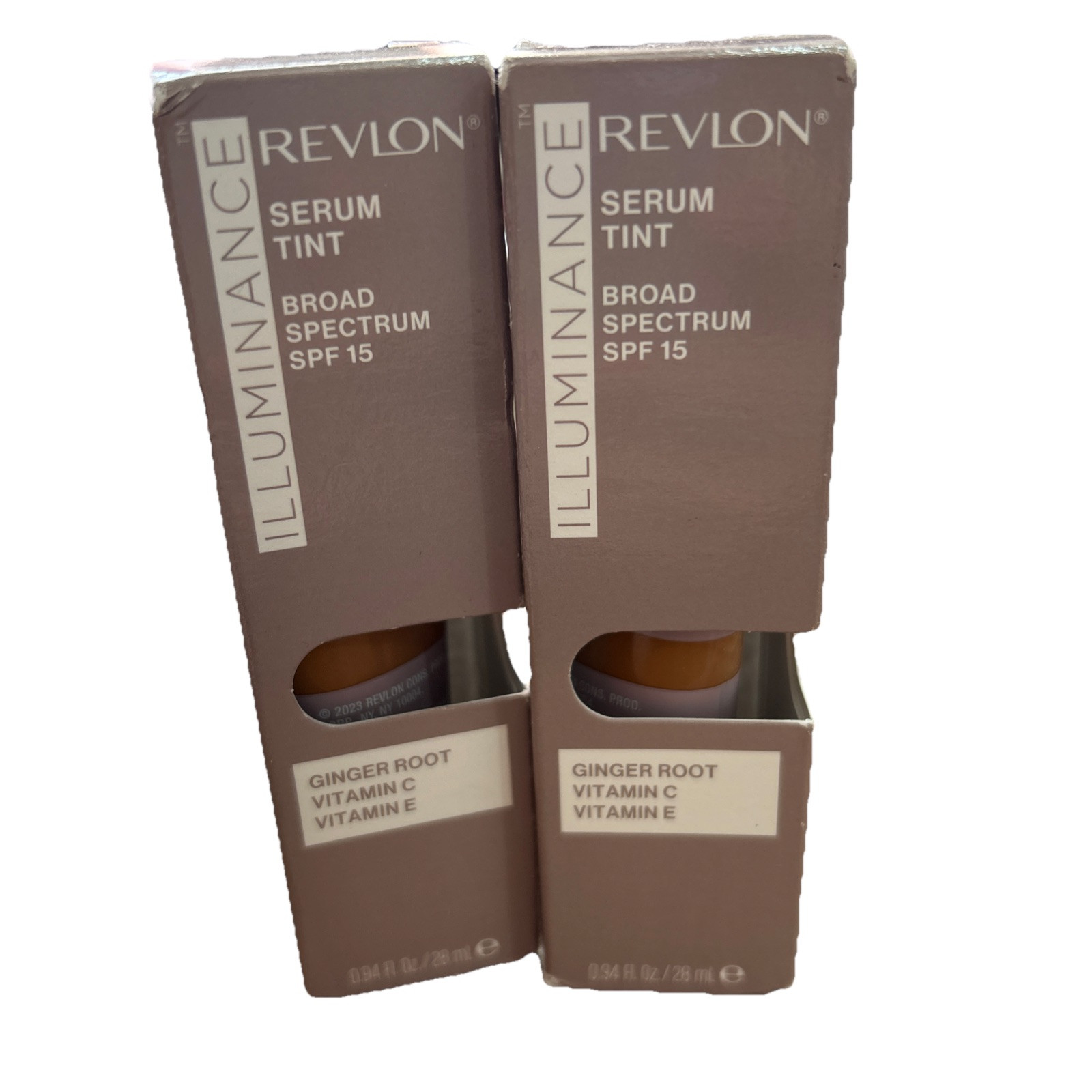 REVLON ILLUMINANCE SERUM TINT SPF 15 Rich Sand 505/ 28 ML/ Lot Of 2