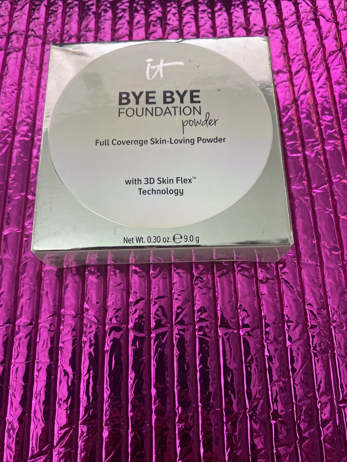 IT Cosmetics Bye Bye Foundation Full Coverage Foundation Pwdr DEEP Sienna 3 oz