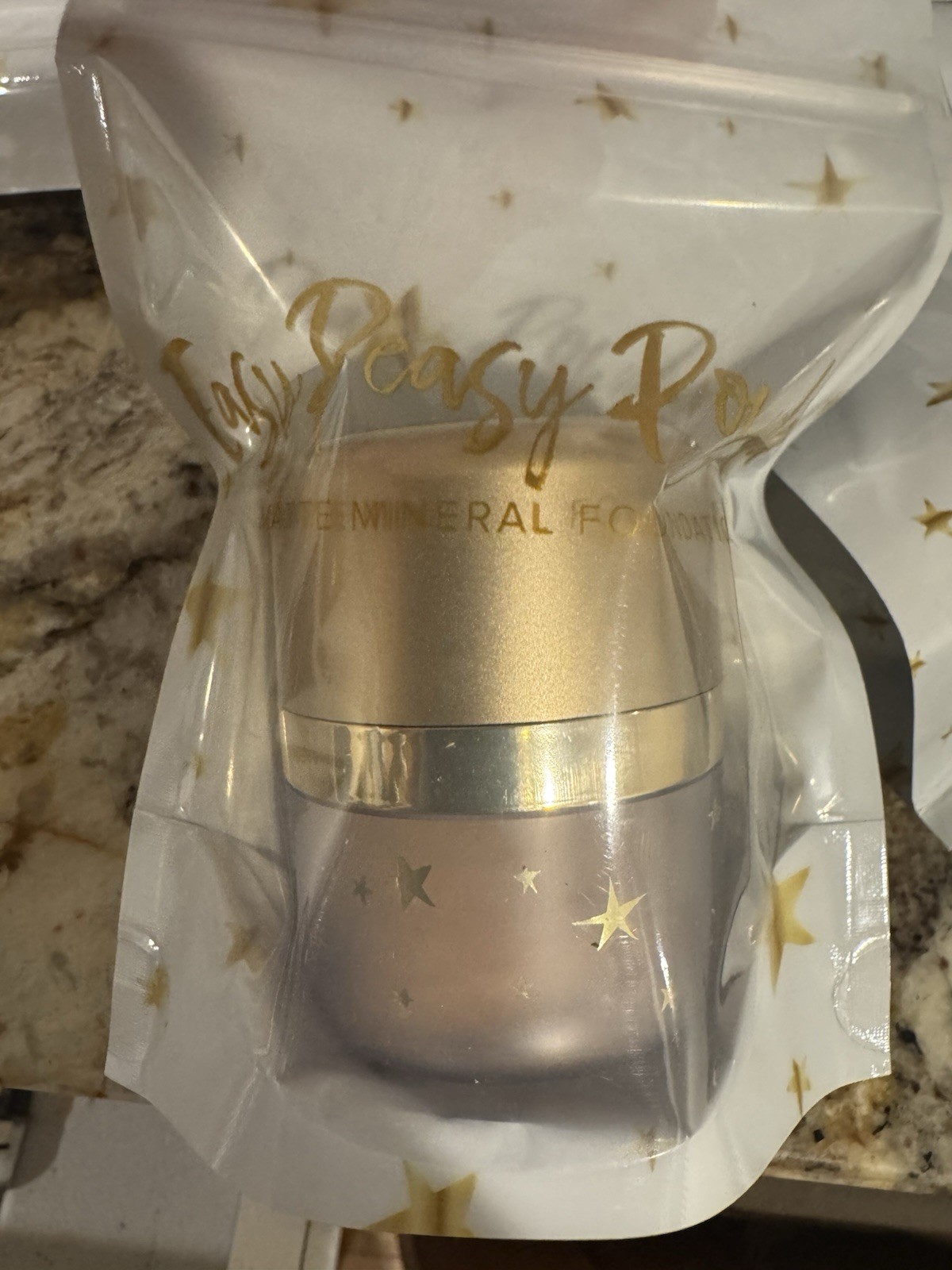 Belle Beauty Kim Gravel EASY PEASY Matte Mineral Powder Foundation – MEDIUM TAN