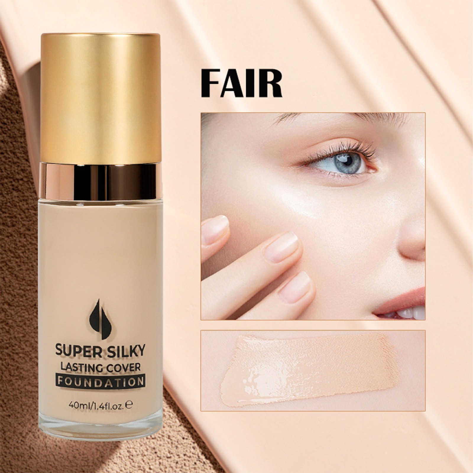 Women Face Foundation Makeup Accessory Liquid Foundation For Daily Makeup 1Pcs