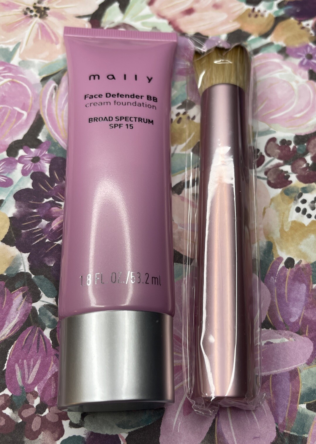 Mally Face Defender BB Cream Foundation Medium 1.8 fl oz PLUS Brush New