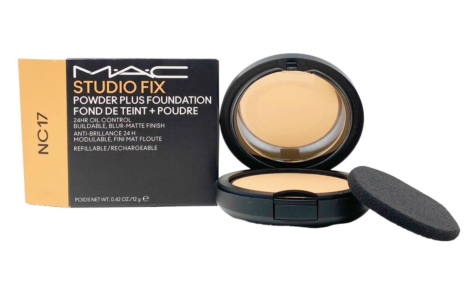 M.A.C Studio Fix Powder Plus Foundation 24 hr Oil Control Refillable – NC17 (…