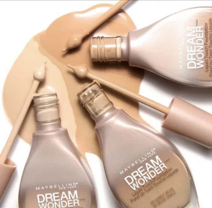 20 X Maybelline Dream Wonder Fluid-Touch Foundation 10 Porcelain Ivory