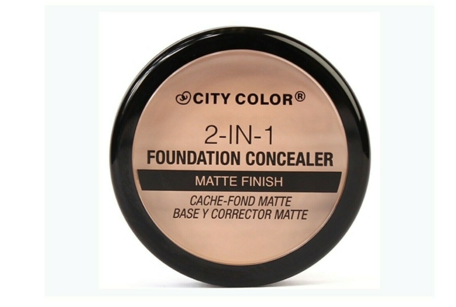 City Color 2 in 1 Foundation Concealer Matte finish “Light” Free Ship 53-HU152
