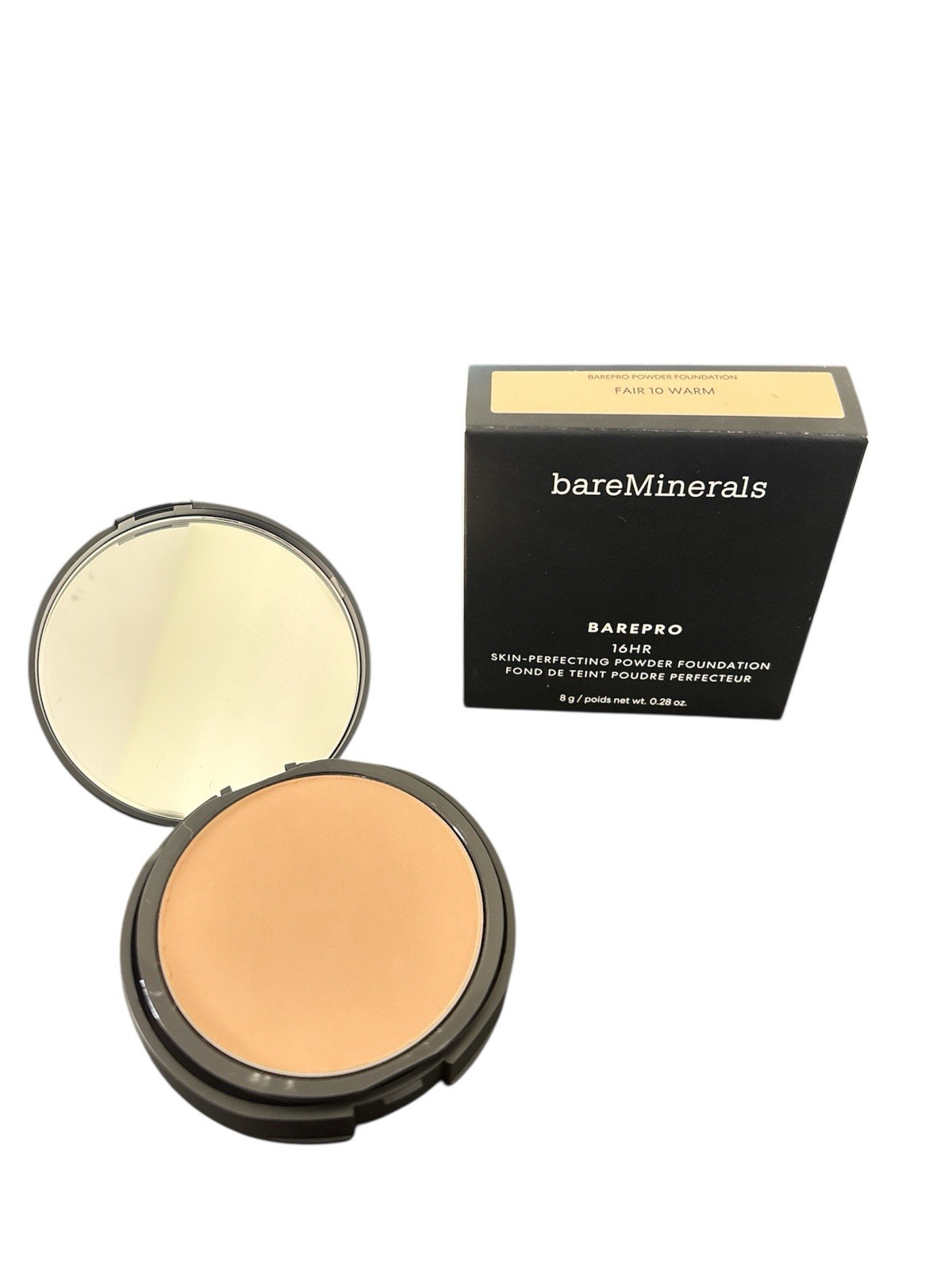bareMinerals BarePro Skin Perfecting Powder Foundation Fair 10 Warm 0.28oz New